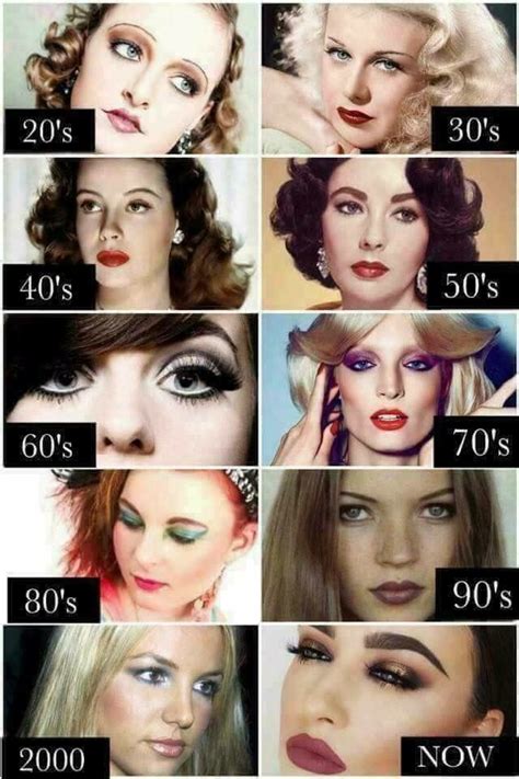 Make Up Through The Decades Retro Makeup Vintage Makeup Looks
