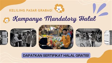 Kampanye Mandatory Halal Kecamatan Grabag Keliling Pasar Grabag YouTube