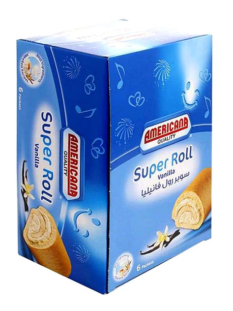 Buy Americana Cakes Super Roll Vanilla 50 G X 5 1 Pc Free Online In