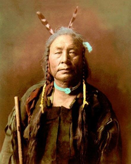 Eagle Child Atsina Gros Ventre People 1908 8x10 Hand Color Tinted