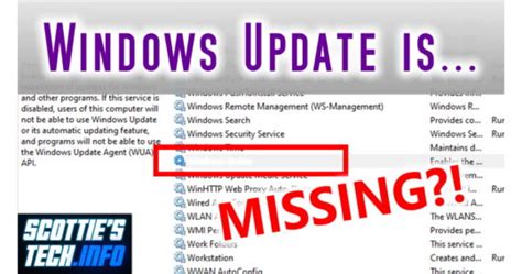 Windows Update Is MISSING Fix It For Good Scottie S Tech Info