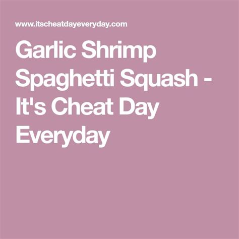 Garlic Shrimp Spaghetti Squash Recipe With Images Spaghetti