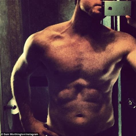 Sam Worthington Flexes His Social Media Muscle With A Shirtless Selfie
