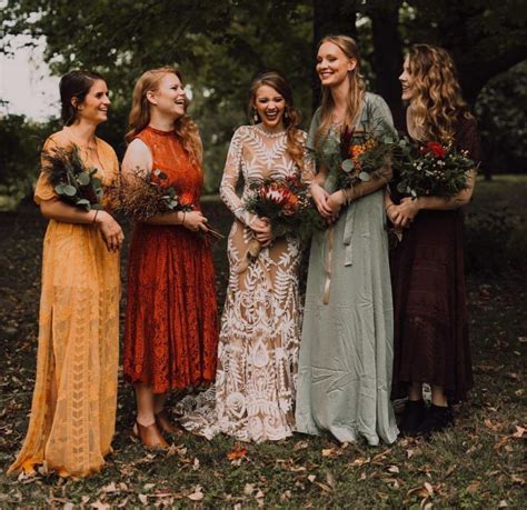 16 Mix And Match Warm Earthy Autumn Bridesmaid Dresses Youll Love