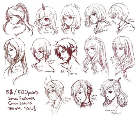 Character Design How To Draw Anime Hair Anime Drawings Drawings