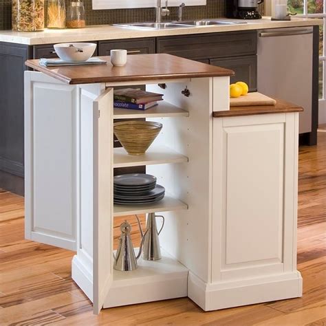 Check spelling or type a new query. Two Tier Kitchen Island in White and Oak - 5010-94