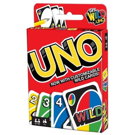 Uno Card Game With Customizable Wild Cards 1 Kroger