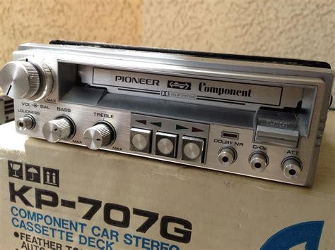 Vintage Pioneer Kp 707g Car Cassette Deck Gm 40 Amplifier Restomod