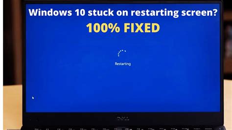 How To Fix Windows 10 Stuck On Restarting Screen Laptop Windows10