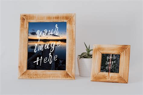 Download FREE WOOD FRAME MOCKUP KIT on Behance