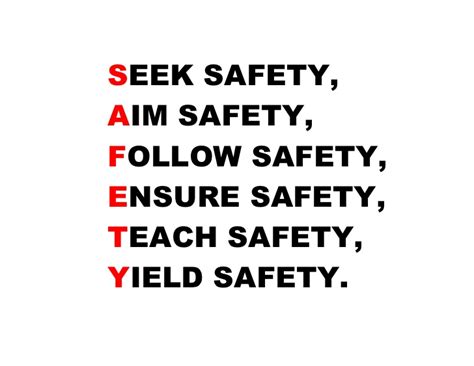 Safety Slogans Health Safety And Environment