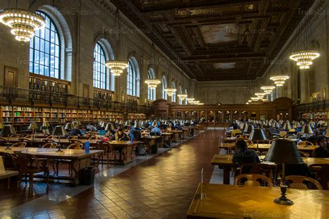 Image: New York Public Library main reading room High-Res Stock Photo ...