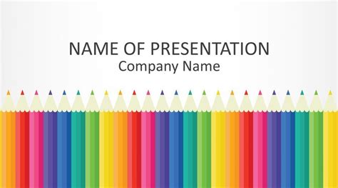 Colored Pencils Powerpoint Template