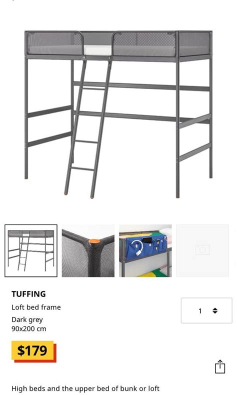 Ikea Tuffing Loft Bed Furniture And Home Living Furniture Bed Frames