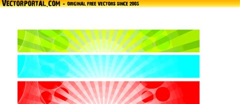 Abstract 728x90 Banner Backgrounds Freevectors