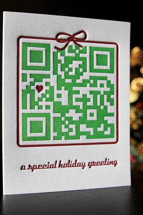 This came in patch 4.10. This letterpressed QR code holiday card takes your ...