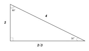 Hypotenuse (opposite the 90 90 degree angle) = 2x 2 x. The Easy Guide to the 30-60-90 Triangle