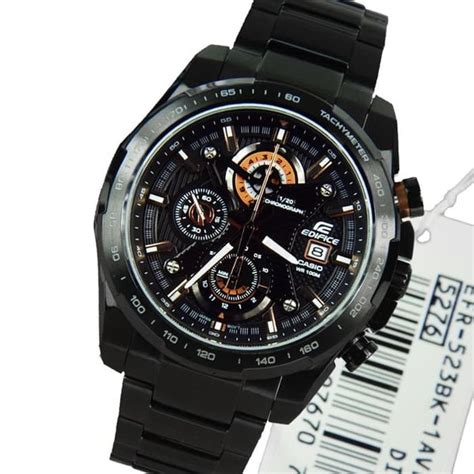 jual jam tangan pria merk casio edifice type ef 523 baterai stainless ii di lapak time
