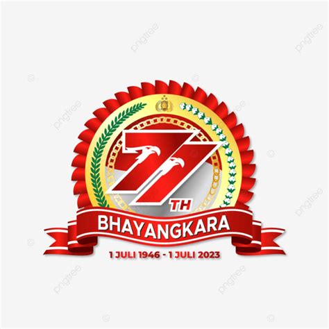 Logo Resmi Pondok Bhayangkara 2023 Vektor Ulang Tahun Bhayangkara 2023
