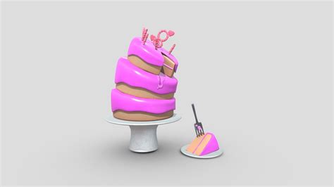 Birthday Cake 3d Model By Garrett W D Gwd Art [d578687] Sketchfab
