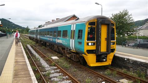 Arriva Trains Wales Class 158 Dmus 158825 And 158829 At Porthmadog
