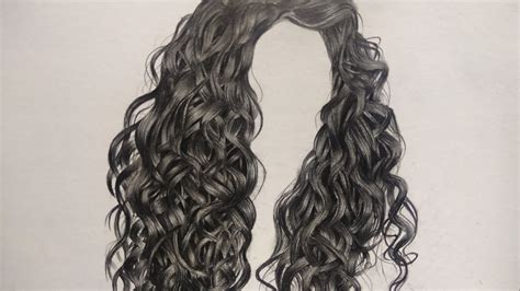 How To Draw Curly Hair Realistic With Pencil