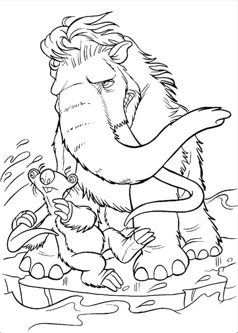 The last ice age started about 70,000 years ago and ended about 10,000 years ago (during the pleistocene epoch). Ice Age Coloring Pages