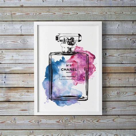 Chanel 16x20 Chanel Poster Coco Chanel No5 Art By Hellomrmoon Chanel