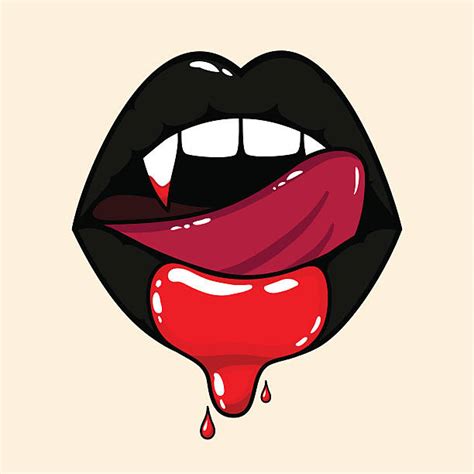 Best Dripping Lips Illustrations, Royalty-Free Vector ...