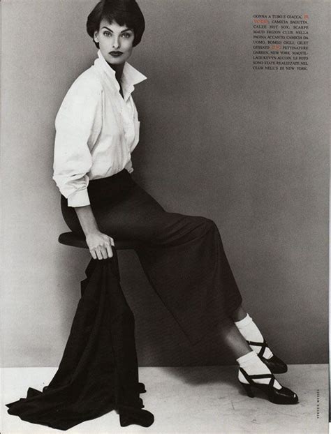 Lady Or Sir Vogue Italia 1991 Linda Evangelista By Steven Meisel