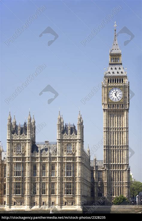 Big Ben Und Häuser Des Parlaments London England Lizenzfreies Bild