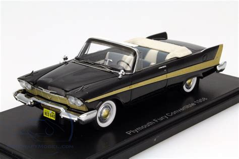 Plymouth Fury Convertible Year 1958 Black Neo46040 Ean 185940