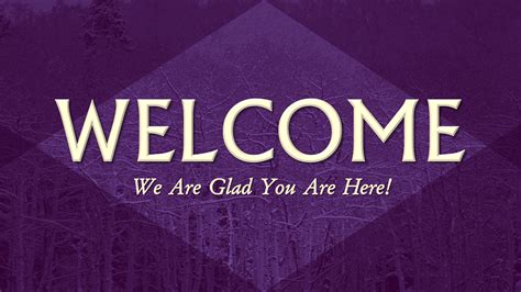 purple welcome - glenpoolchurchofchrist.com