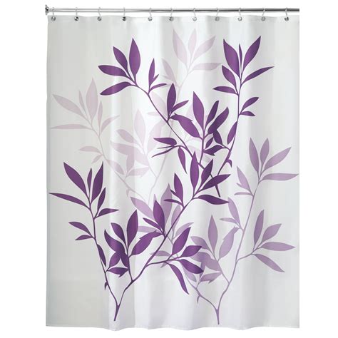 Interdesign Purple Trees Polyester Shower Curtain 72 X 72