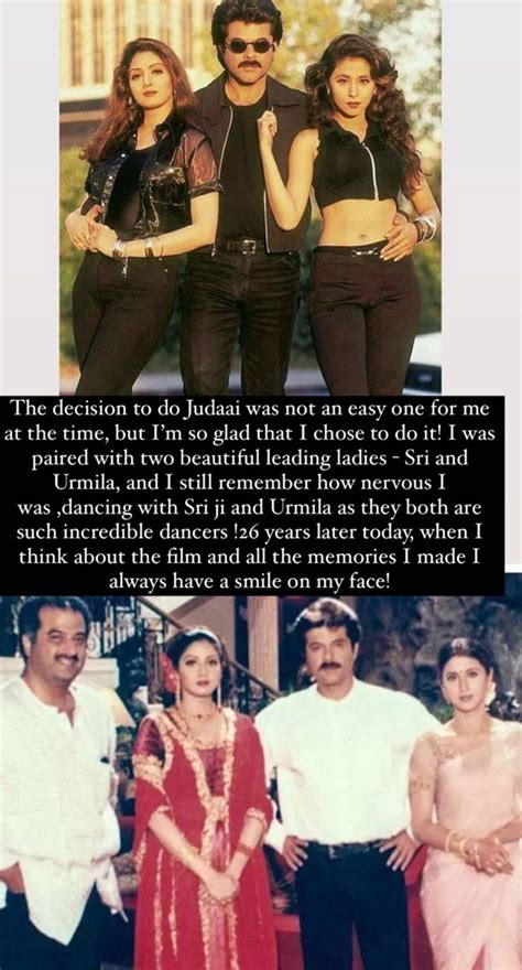 26 Years Of Judaai Anil Kapoor Recalls Being ‘nervous While Dancing With Sridevi And Urmila