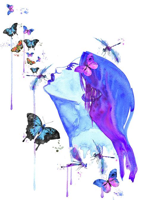 Butterfly Woman Painting By Art Galaxy
