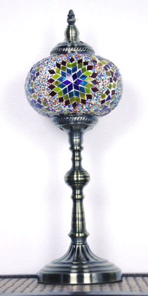 Turkish Mosaic Table Lamp Xlarge Mosaic Fire Ball Nirvana