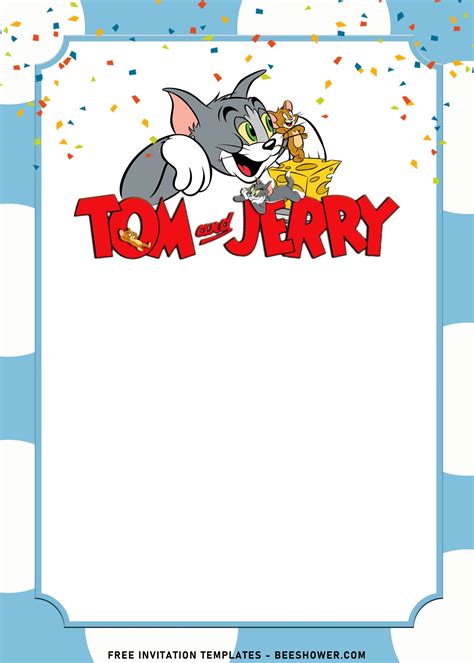 10 Cutest Tom And Jerry Birthday Invitation Templates Birthday