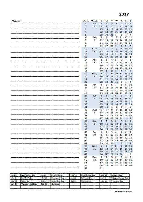 2017 Yearly Project Planning Template Free Printable Templates