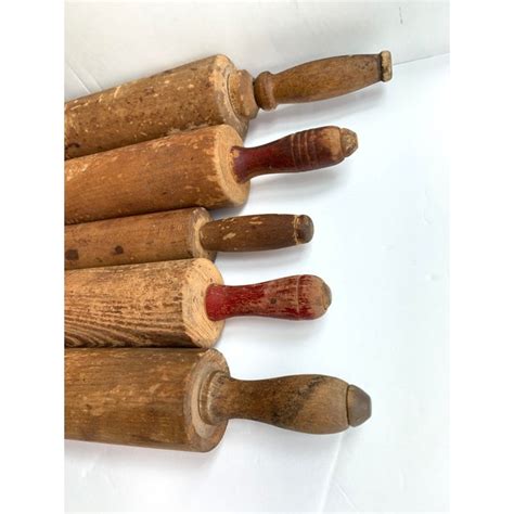 19th Antique And Vintage Primitive Wood Rolling Pins Set Of 5 Chairish