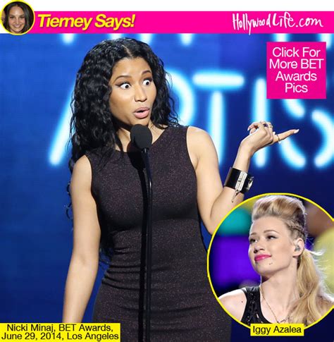 Nicki Minaj Dissing Iggy Azalea At Bet Awards — It Was Wrong Hollywood Life