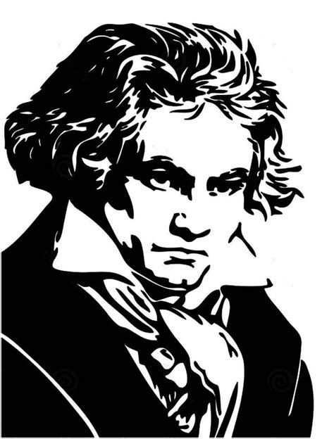 Beethoven outline coloring pages : Beethoven Drawing at GetDrawings | Free download