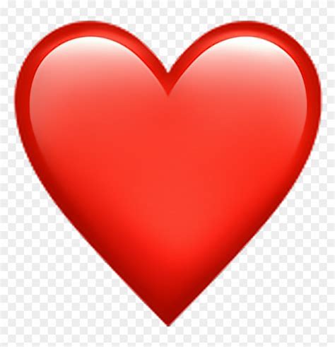 Heart Love Red Whatsapp Emoji Emotion Emotions Big Heart Emoji Free Transparent PNG Clipart