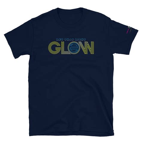 Glow Short Sleeve Softstyle Unisex Navy T Shirt Create Change