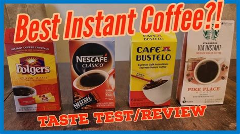 The Best Instant Coffee A Coffee Taste Test And Review Youtube