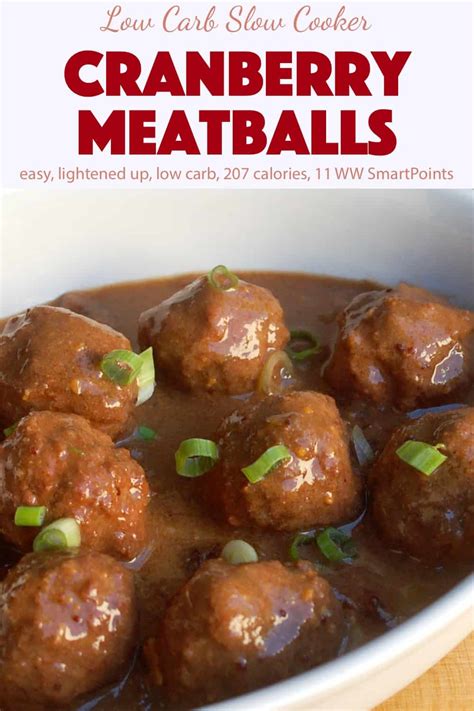 Slow Cooker Cranberry Meatballs Recipe Simple Nourished Living