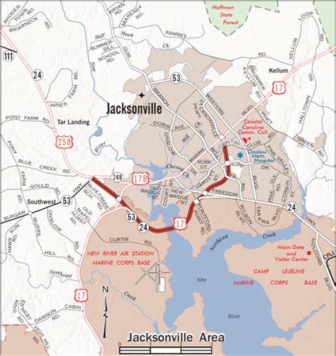 Maps Of Jacksonville North Carolina