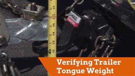 How To Verify Tongue Weight When Loading A U Haul Trailer Youtube