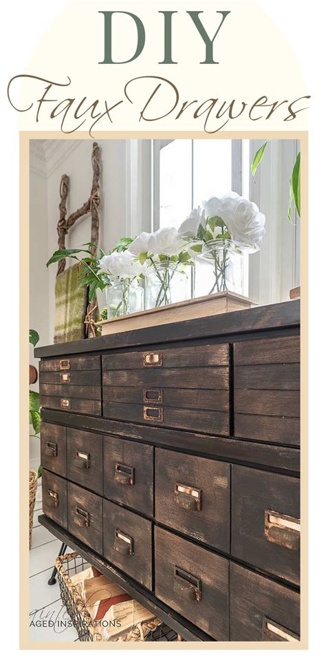But the antique ones are so expensive i would have never been able to afford one and the new reproductions were about $6000, so forget about it! DIY Faux Drawers | Antique Apothecary Cabinet Makeover in 2020 | Cabinet makeover, Apothecary ...