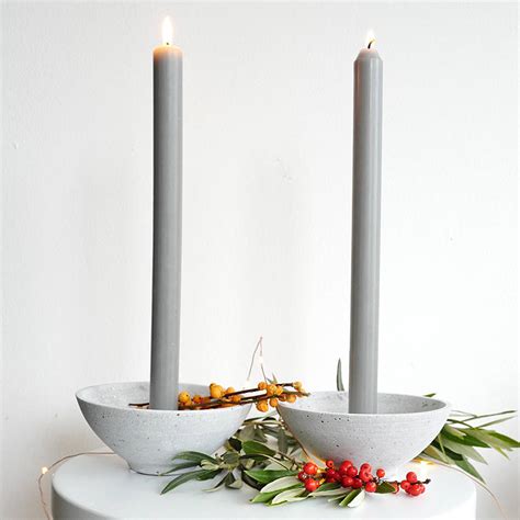 Our wide range of home decor candle holders include. concrete candle holder by lilac coast | notonthehighstreet.com